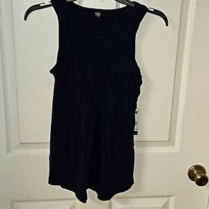 Star Ride Girls Navy Ruffle Tank Top Spring Summer Play Large 14/16